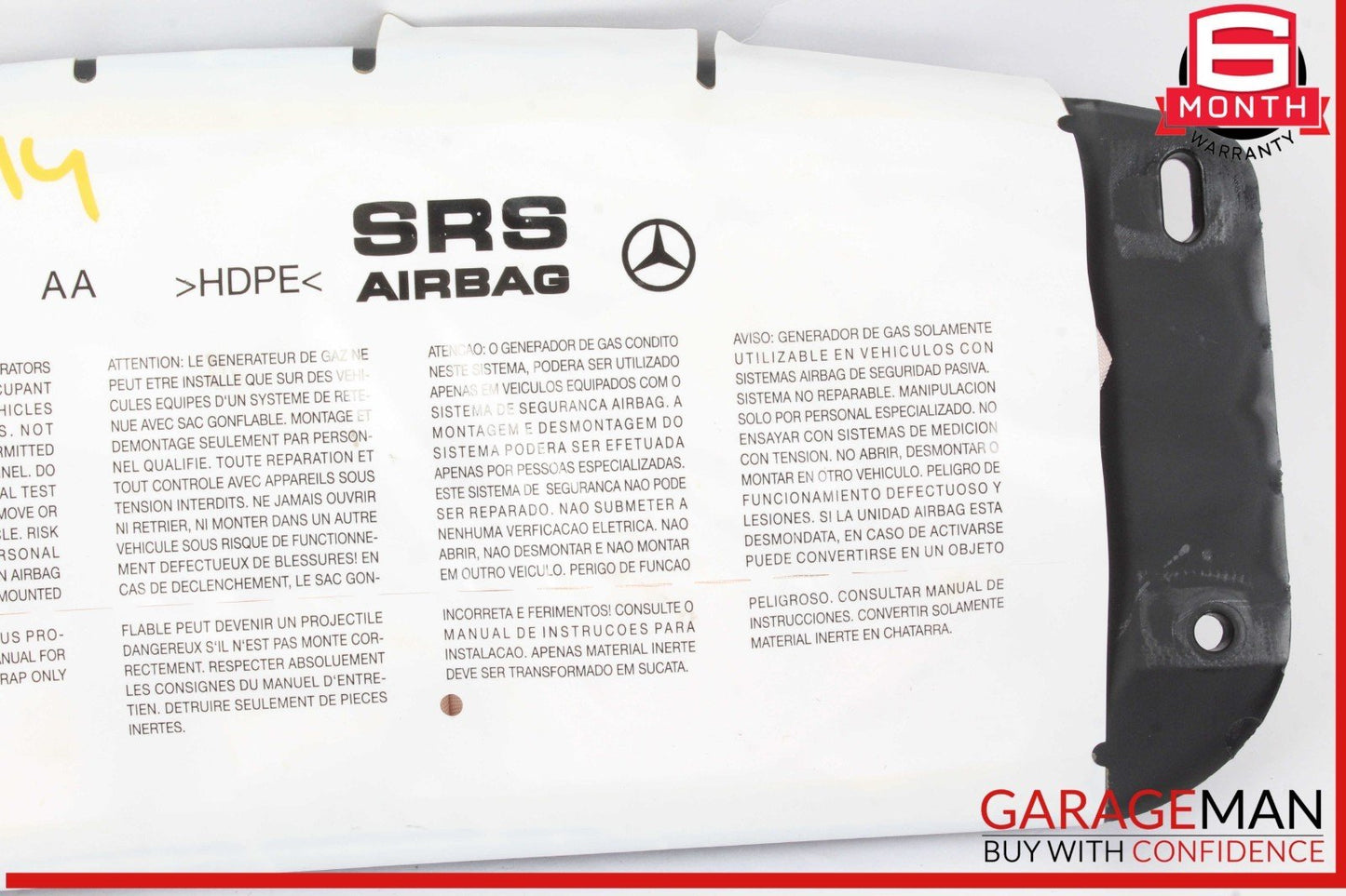 08-15 Mercedes W204 C250 CGI Front Right Passenger Side Dash Airbag Air Bag OEM