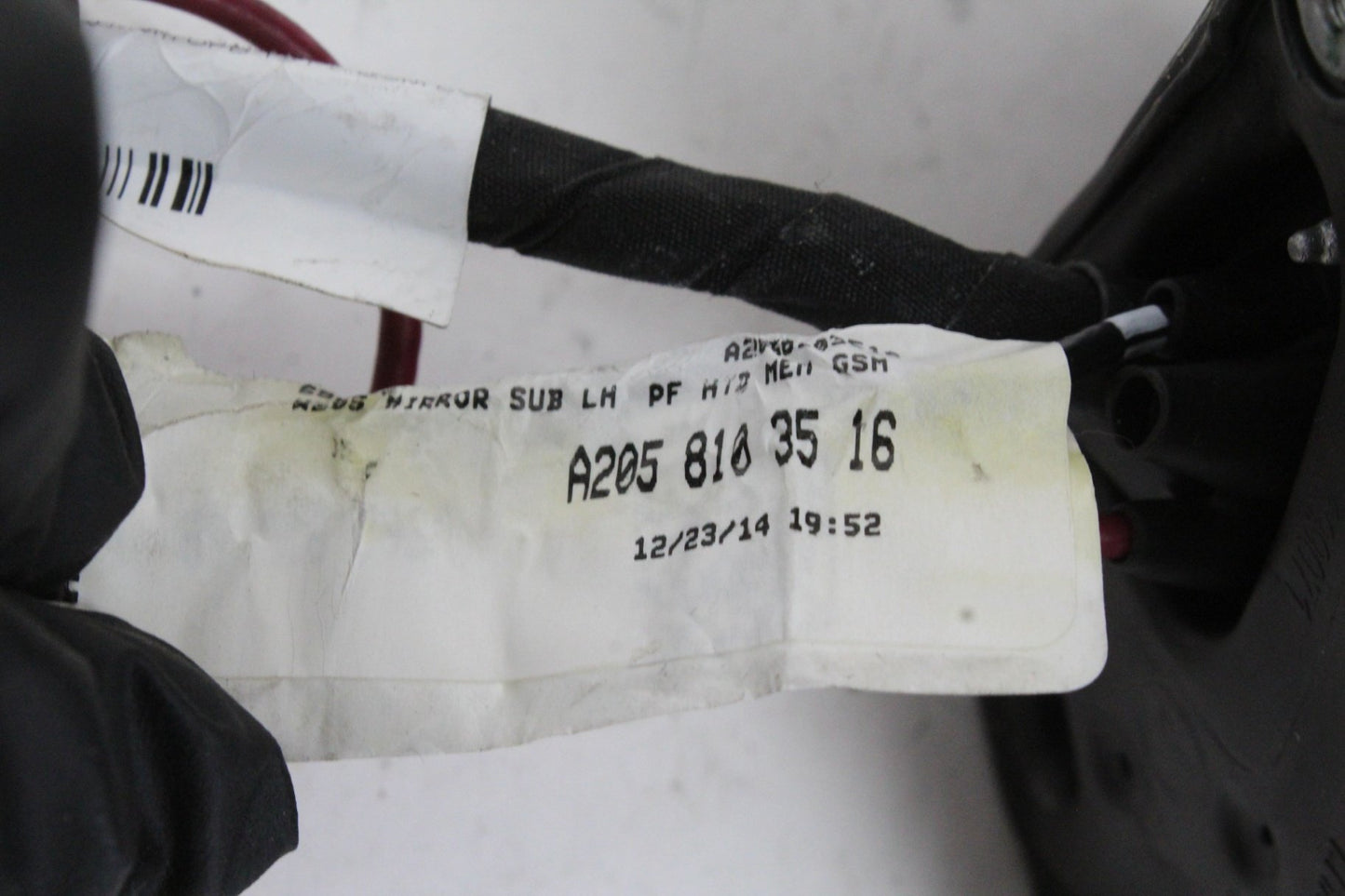 15-20 Mercedes W205 C300 Front Left Side Door Rear View Mirror w/ Blind Spot OEM