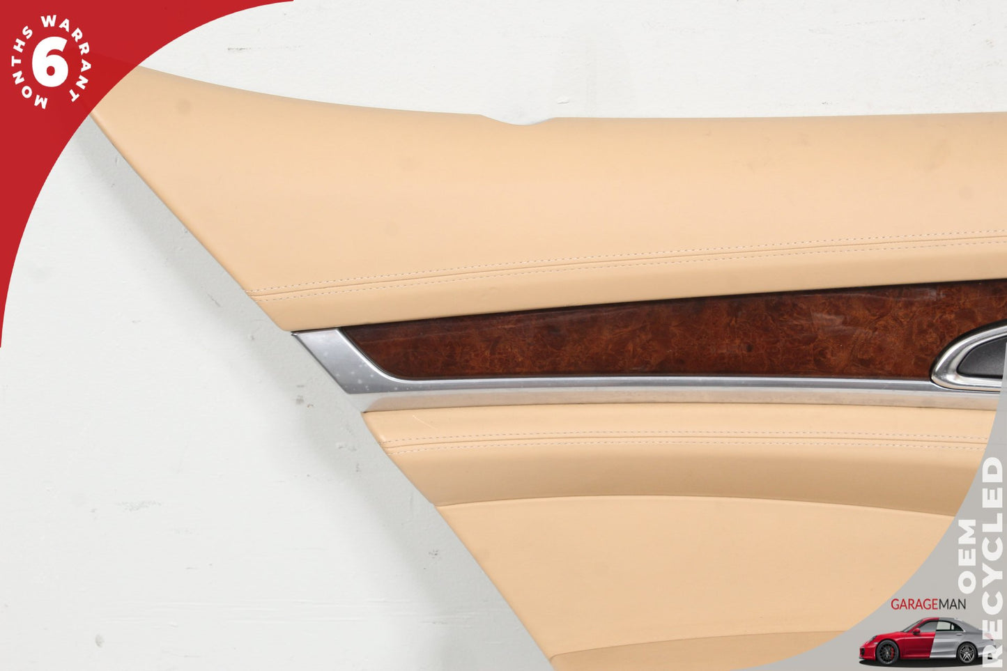 2010-2016 Porsche Panamera 970 Rear Left Driver Side Door Trim Panel Beige OEM