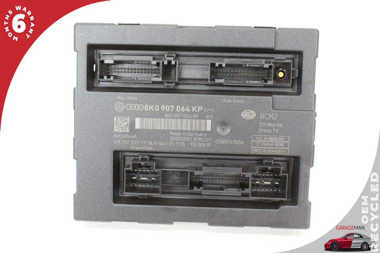 2013-2017 Audi SQ5 S5 A4 BCM Body Comfort Control Module Unit 8K0907064KM OEM