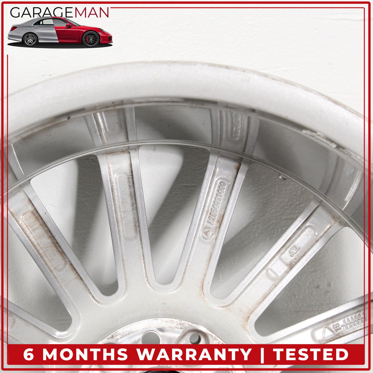 2015-2023 Mercedes W205 C300 Rear Side Wheel Rim 8.5JX19 H2 ET52 2054011400 OEM