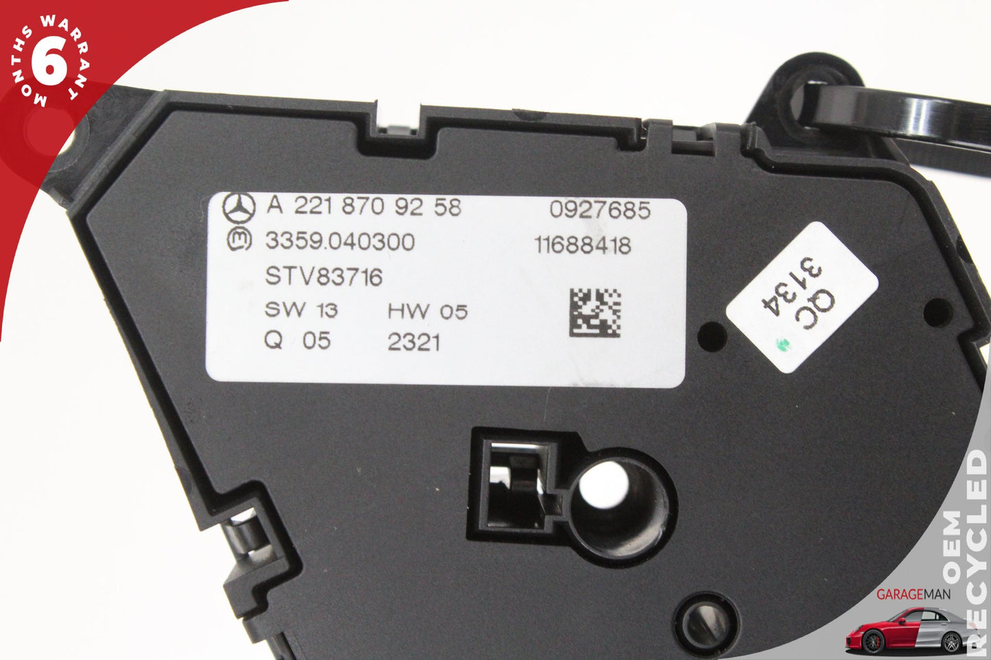 07-14 Mercedes W221 S550 CL550 Driver Seat Control Memory Switch 2218709258