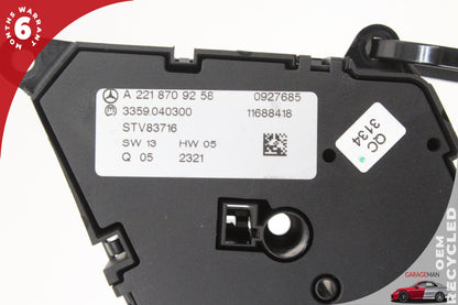 07-14 Mercedes W221 S550 CL550 Driver Seat Control Memory Switch 2218709258