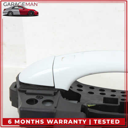 2011-2018 Audi A8 S8 Rear Right Exterior Door Handle Glacier White Metallic OEM