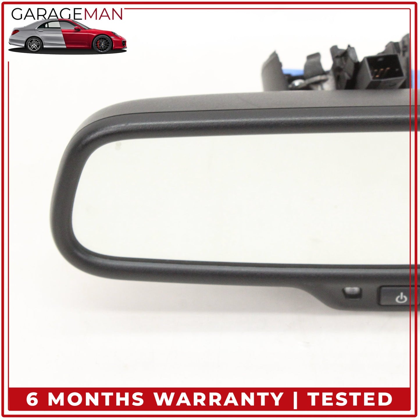 2012-2018 Audi A6 Front Upper Windshield Rear View Mirror Black 8T0857511 OEM