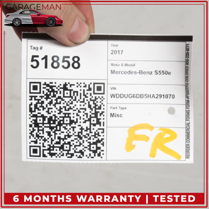 2014-2017 Mercedes W222 S550e Front Right Interior Door Trim Panel Black OEM