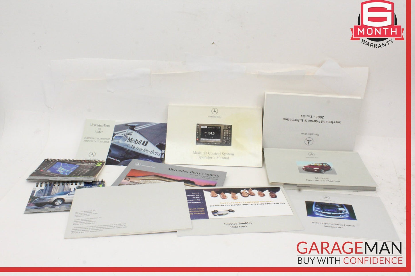 2002 Mercedes W163 ML320 Owner Owner's Manual Book Guide w/ Case OEM