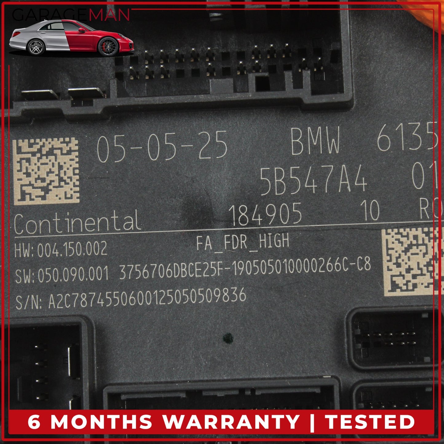 2023-2026 BMW X2 U10 SUV Front Left Driver Side Door Control Module Unit 61355B547A4 OEM