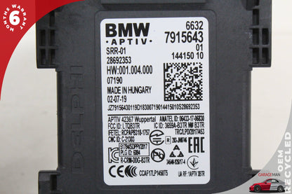 18-23 BMW G01 G02 G20 G30 Blind Spot Lane Change Radar Module 7915643 Set of 2