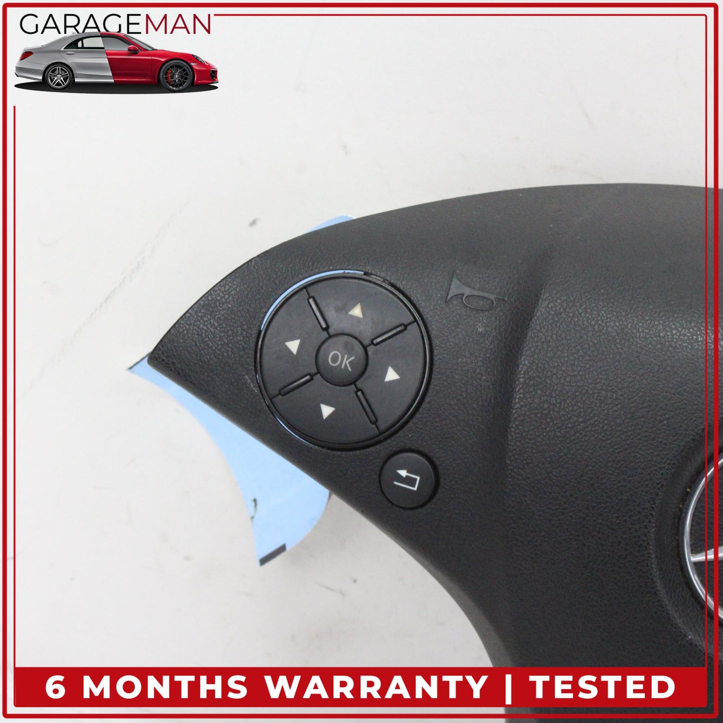 2008-2012 Mercedes W204 C300 GLK350 Driver Steering Wheel Airbag Black OEM