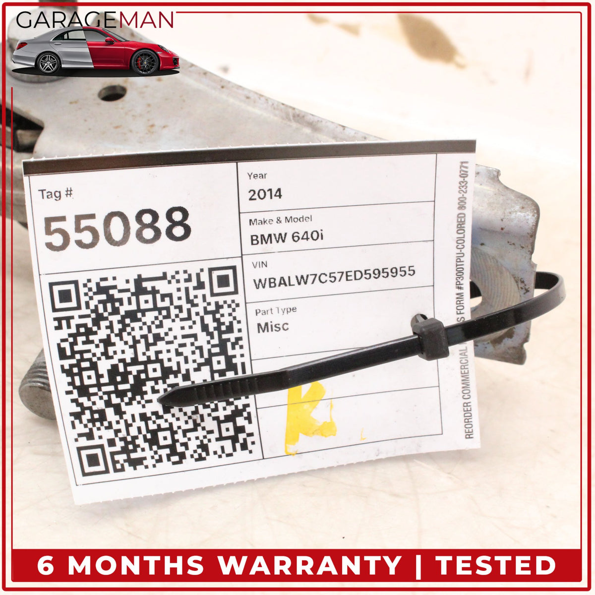2009-2019 BMW 640i 650i Rear Left or Right Side Upper Control Arm 6775902 OEM