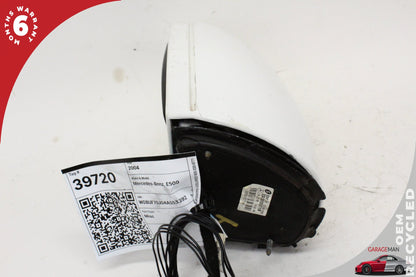 2003-2006 Mercedes W211 E500 Front Left Side Door Rear View Mirror White OEM