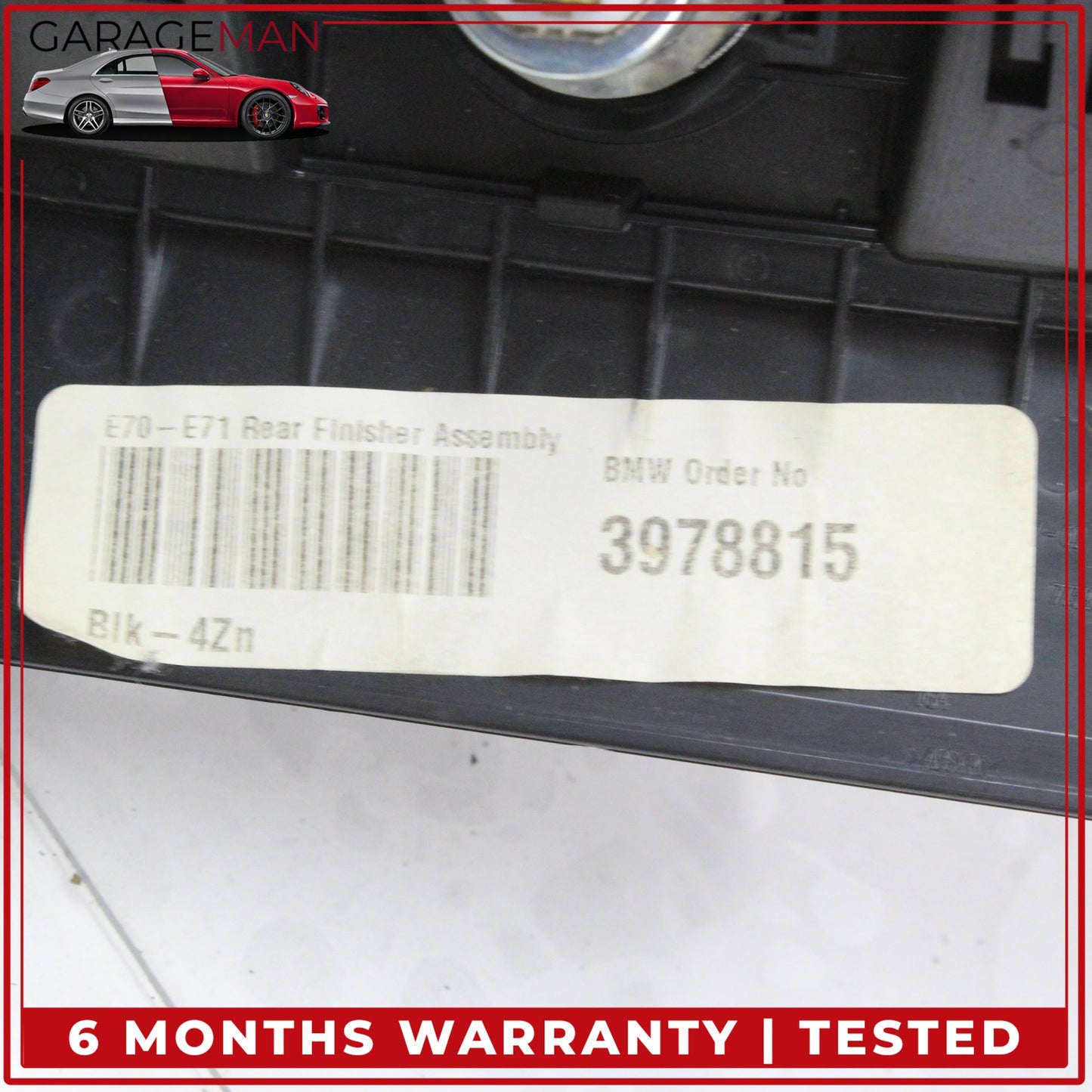 2007-2014 BMW X5 X6 Rear AC A/C Climate Control Switch Panel w/ Trim 9166317 OEM
