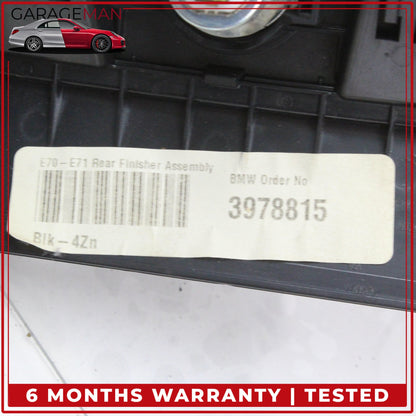 2007-2014 BMW X5 X6 Rear AC A/C Climate Control Switch Panel w/ Trim 9166317 OEM