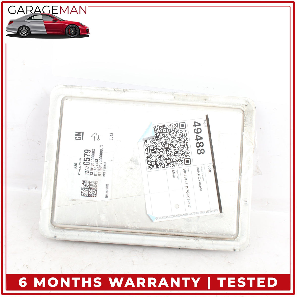 2016-2019 Buick Cascada Convertible ECM ECU Engine Control Module 12670579 OEM