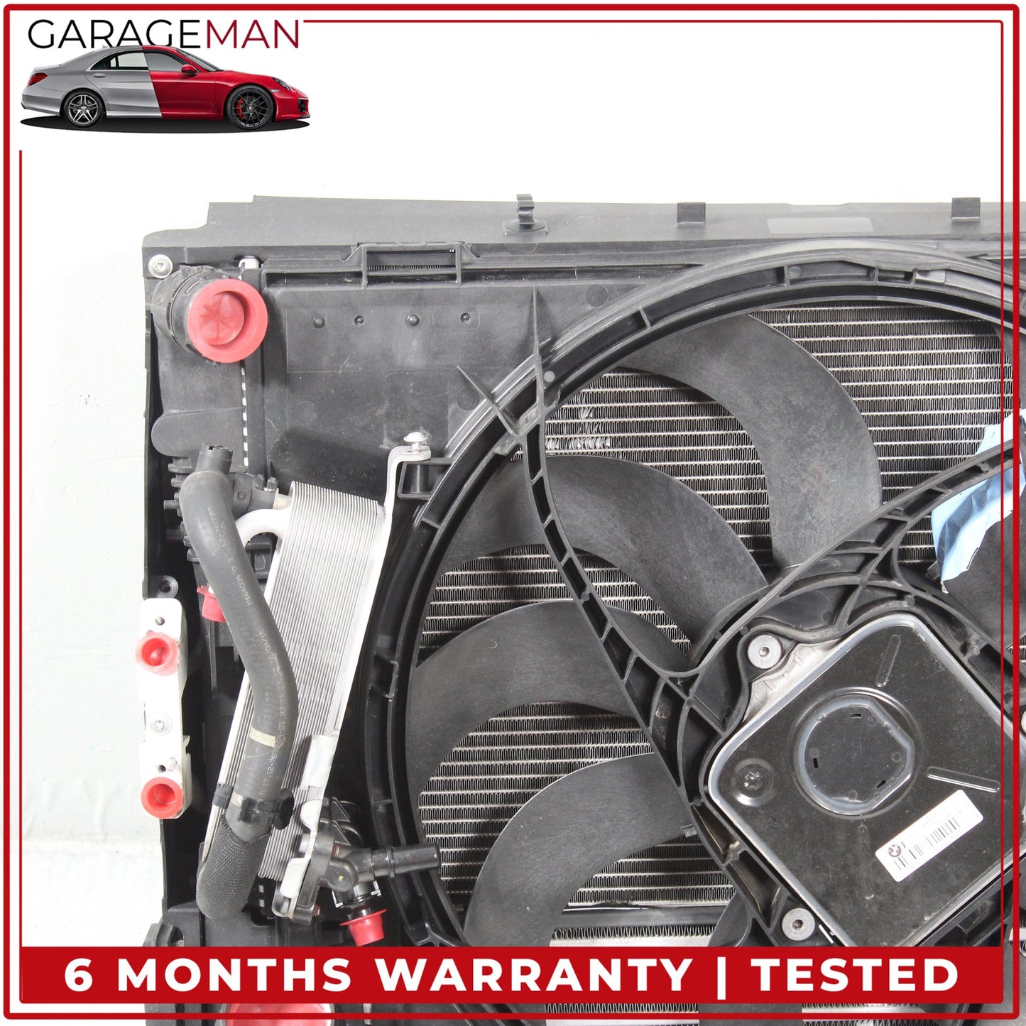 2012-2016 BMW 428i F36 Engine Radiator Cooling Fan Motor Assembly 8641947