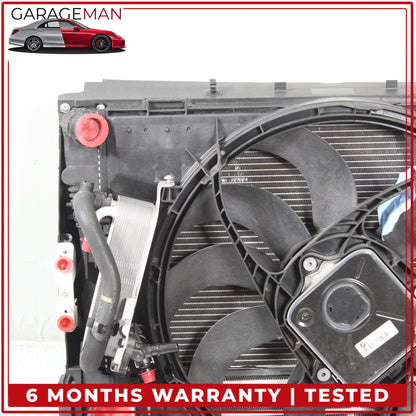 2012-2016 BMW 428i F36 Engine Radiator Cooling Fan Motor Assembly 8641947