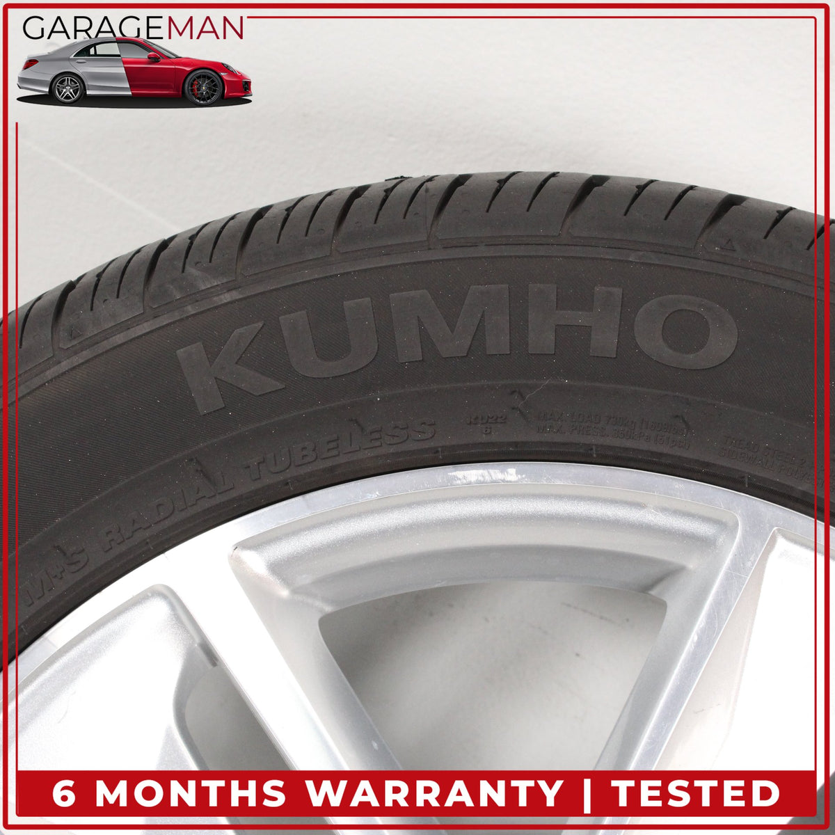 2016-2018 Audi Q3 Front or Rear Side Wheel Rim w/ Kumho Tire 7JX18H2 ET43 OEM