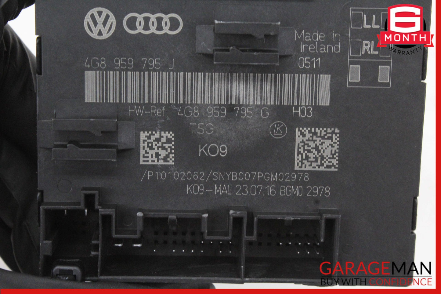 2012-2018 Audi A6 Rear Left or Right Side Door Control Module 4G8959795J OEM
