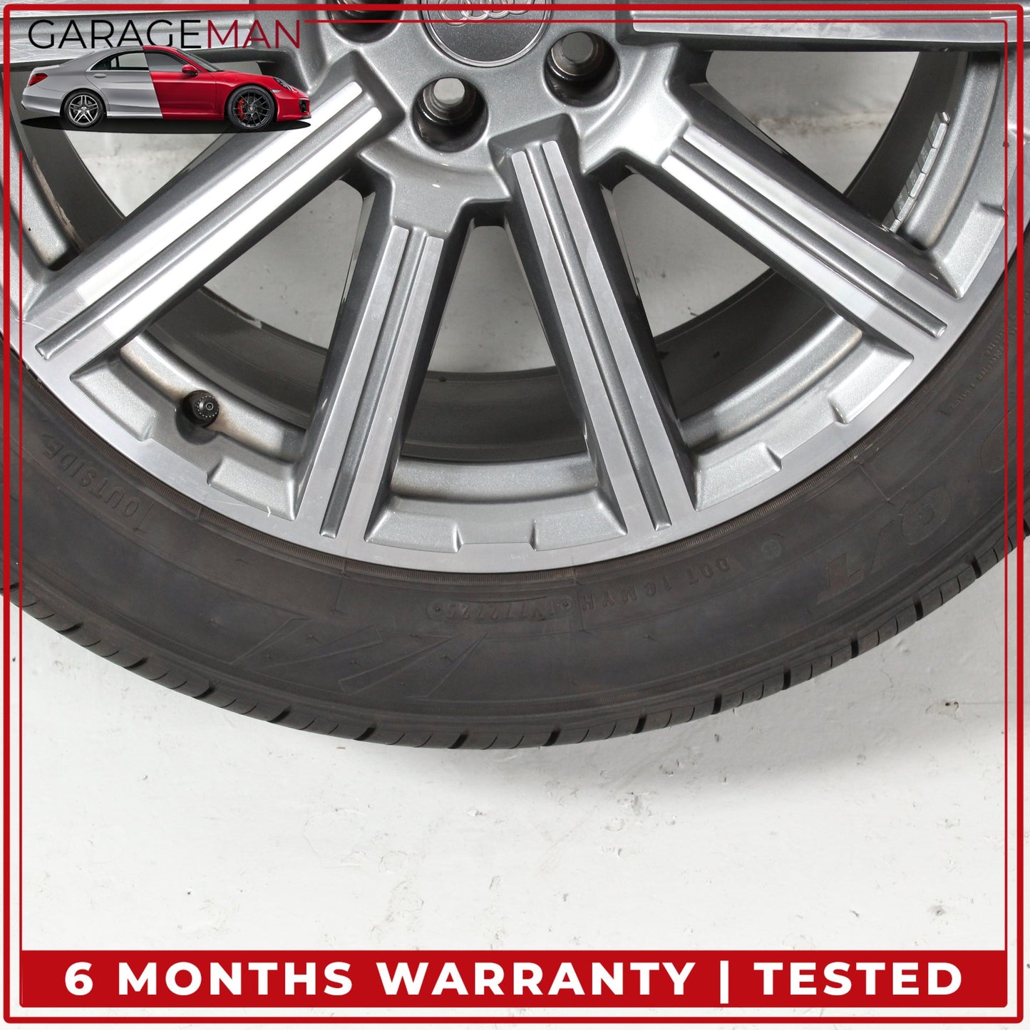 2017-2025 Audi Q7 SQ7 10 Spoke Wheel Rim w/ Tire 9JX20H2 ET33 4M0601025AD OEM