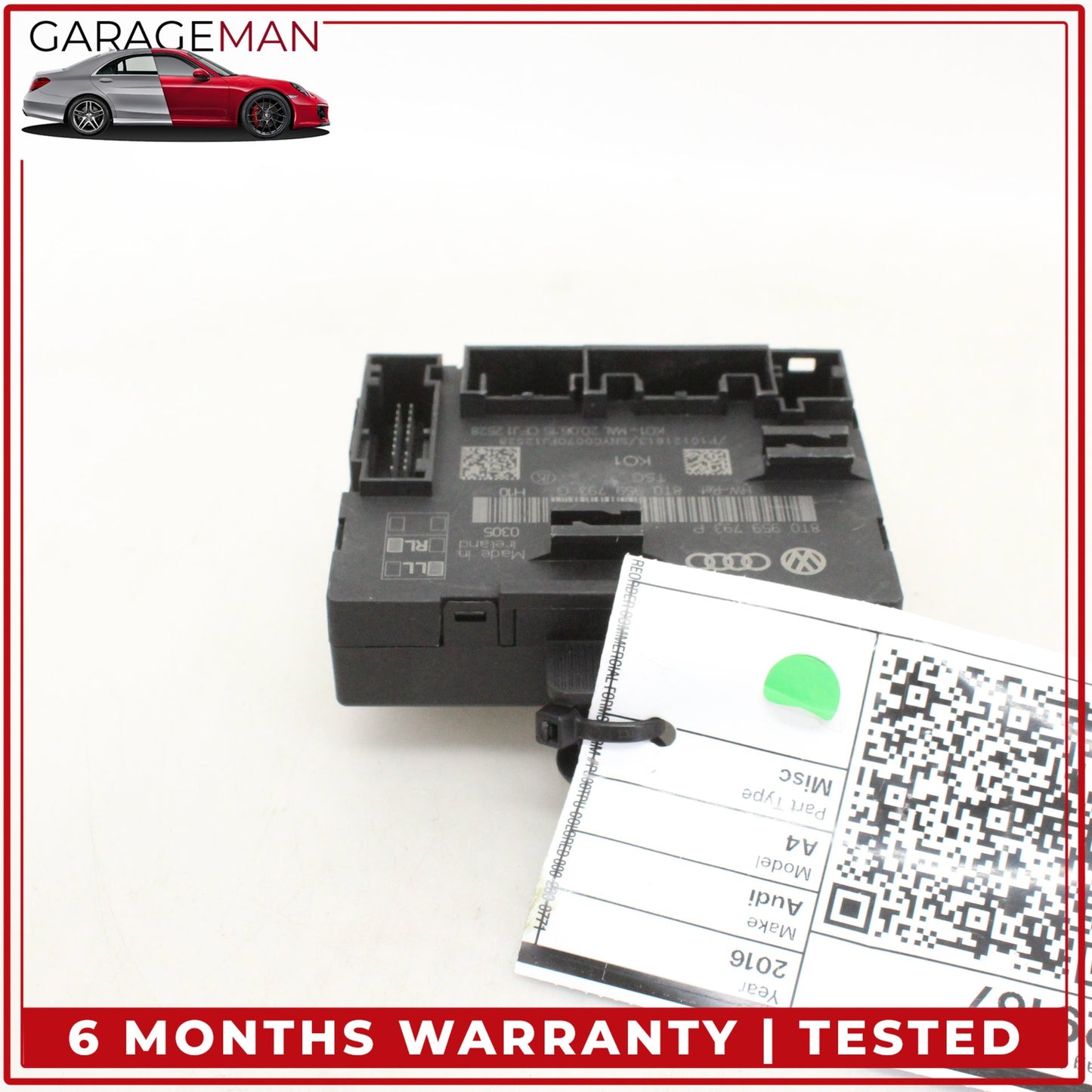 2013-2016 Audi A4 S4 Front Left Side Door Control Module Unit 8T0959793P OEM