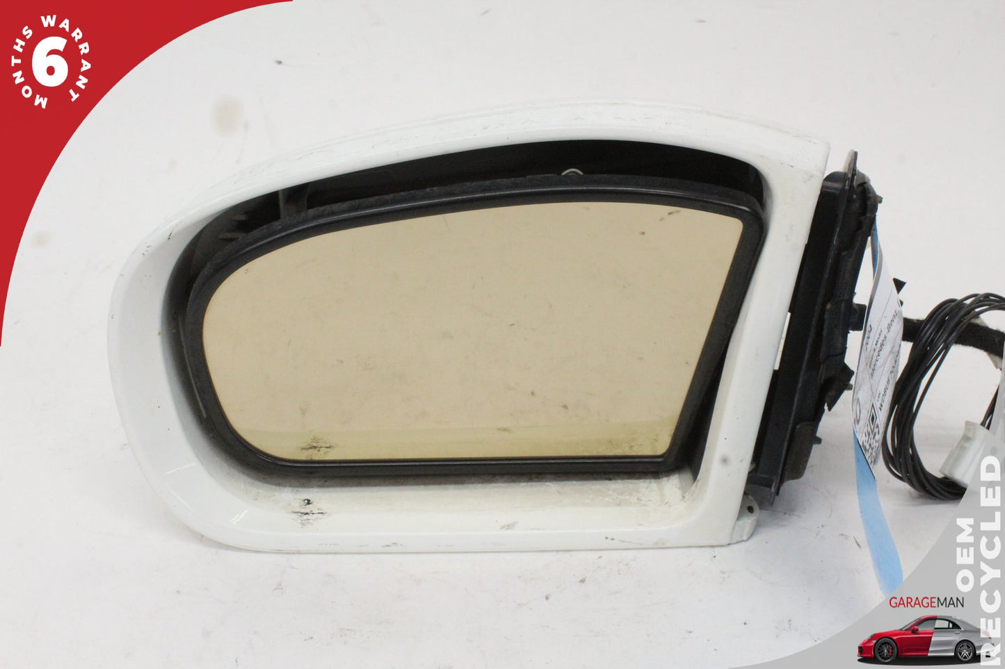 2003-2006 Mercedes W211 E500 Front Left Side Door Rear View Mirror White OEM