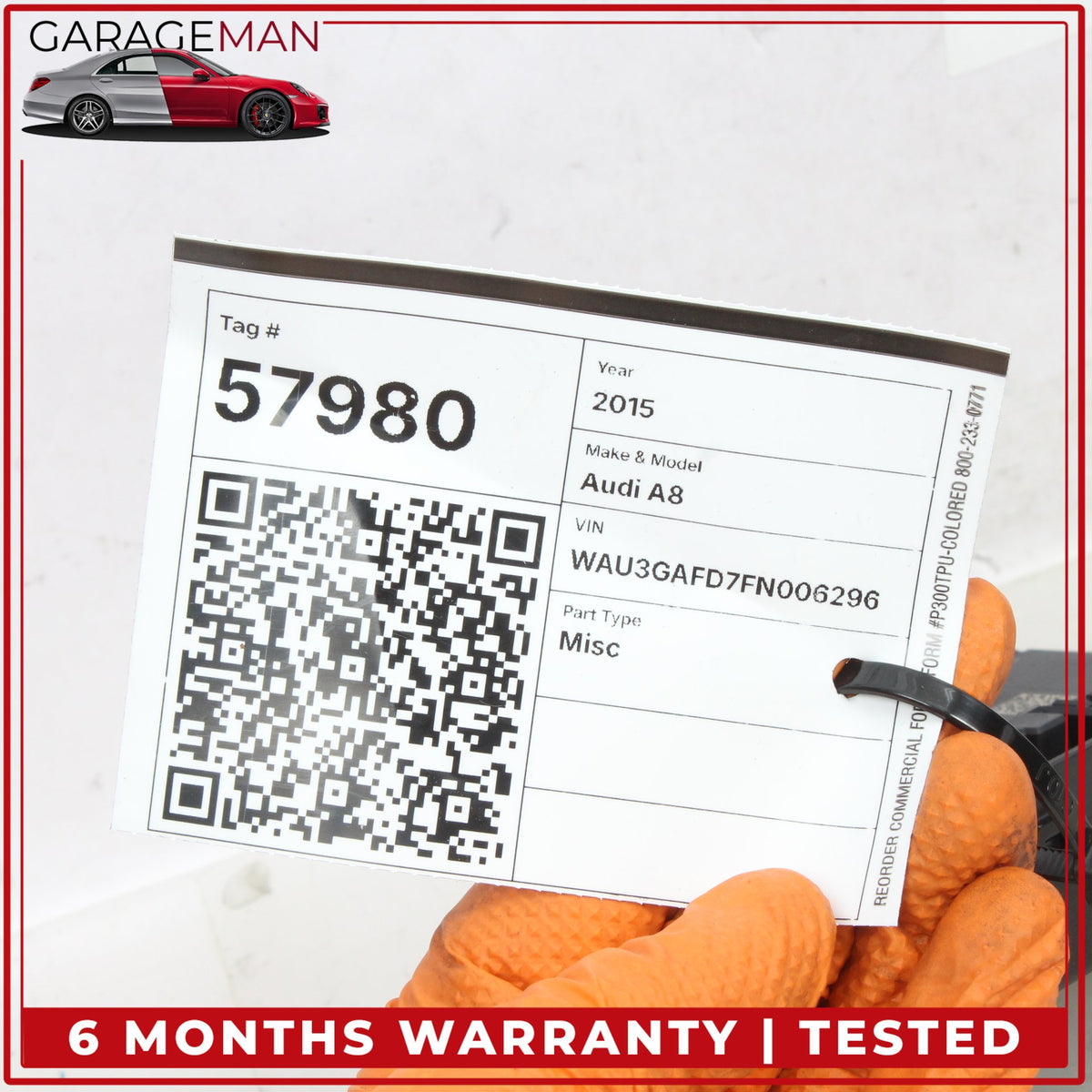 2011-2018 Audi A8 S8 Rear Left or Right Door Control Module Unit 4H0959795D OEM