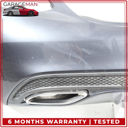 2015-2018 Mercedes W205 C300 Sedan Sport Rear Bumper Cover Assembly Gray OEM