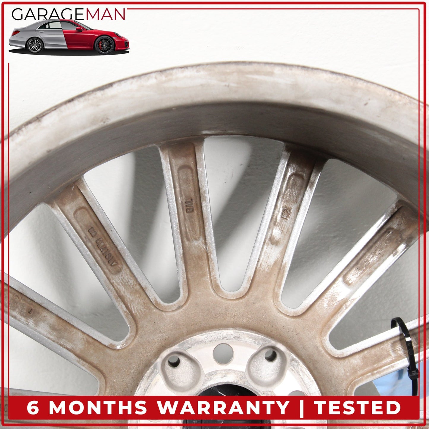 2015-2023 Mercedes W205 C300 Rear Side Wheel Rim 8.5JX19 H2 ET52 2054011400 OEM