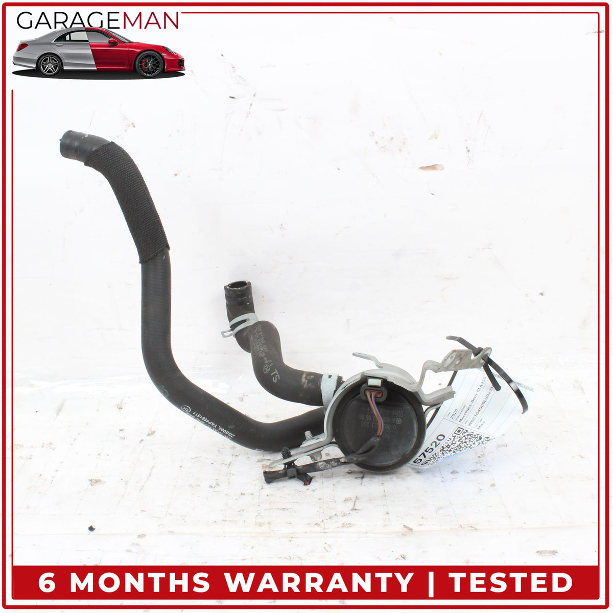 2014-2020 Mercedes X156 GLA250 Auxiliary Water Pump w/ Oil Cooler Hose Pipe OEM