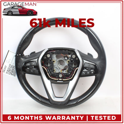 2017-2023 BMW 530e G30 Front Left Side Steering Wheel w/ Paddle Shifters OEM