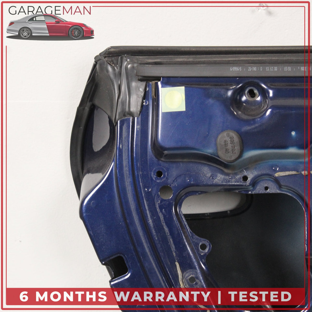 1997-2005 Porsche 911 Carrera Front Left Side Door Shell Blue Metallic OEM