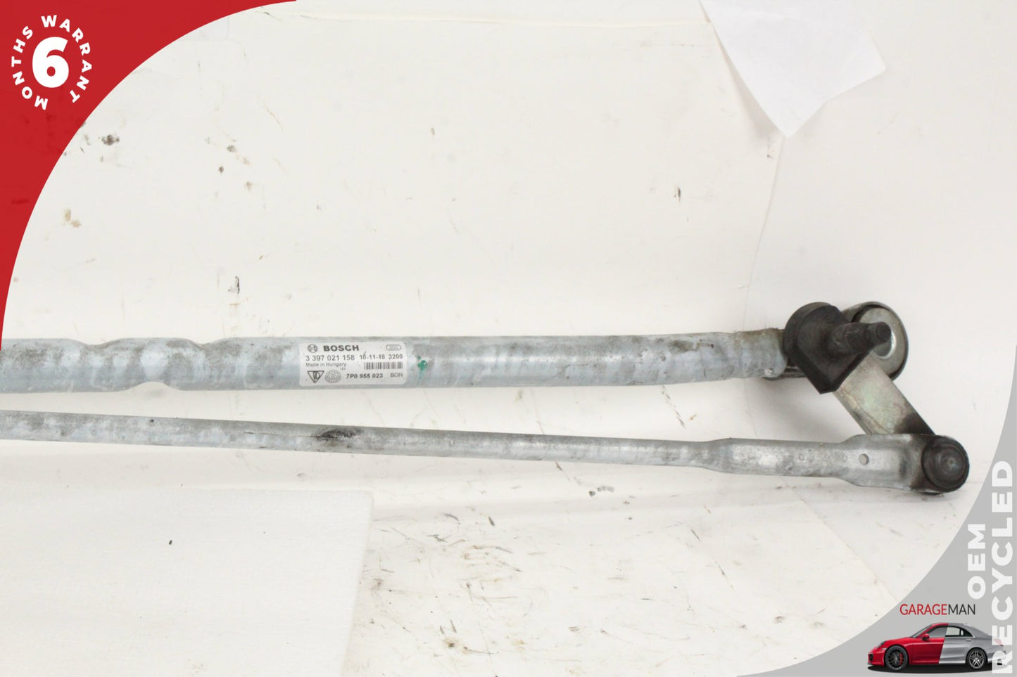 2011-2018 Porsche Cayenne 958 Front Windshield Wiper Linkage w/ Motor OEM