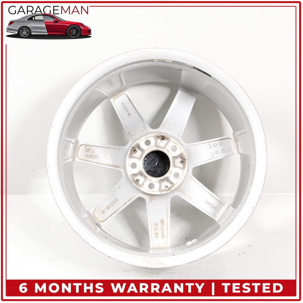 2012-2015 Mercedes W204 C250 Rear 7 Spoke Wheel Rim 8.5JX18H2ET54 2044019902 OEM