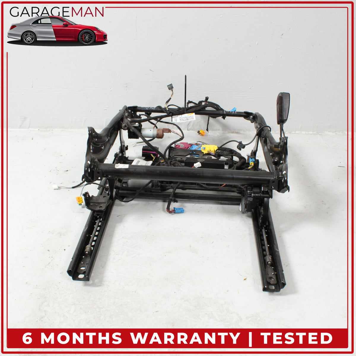 2015-2023 Mercedes W205 C300 C400 Front Left Seat Rail Track Frame w/ Motors OEM