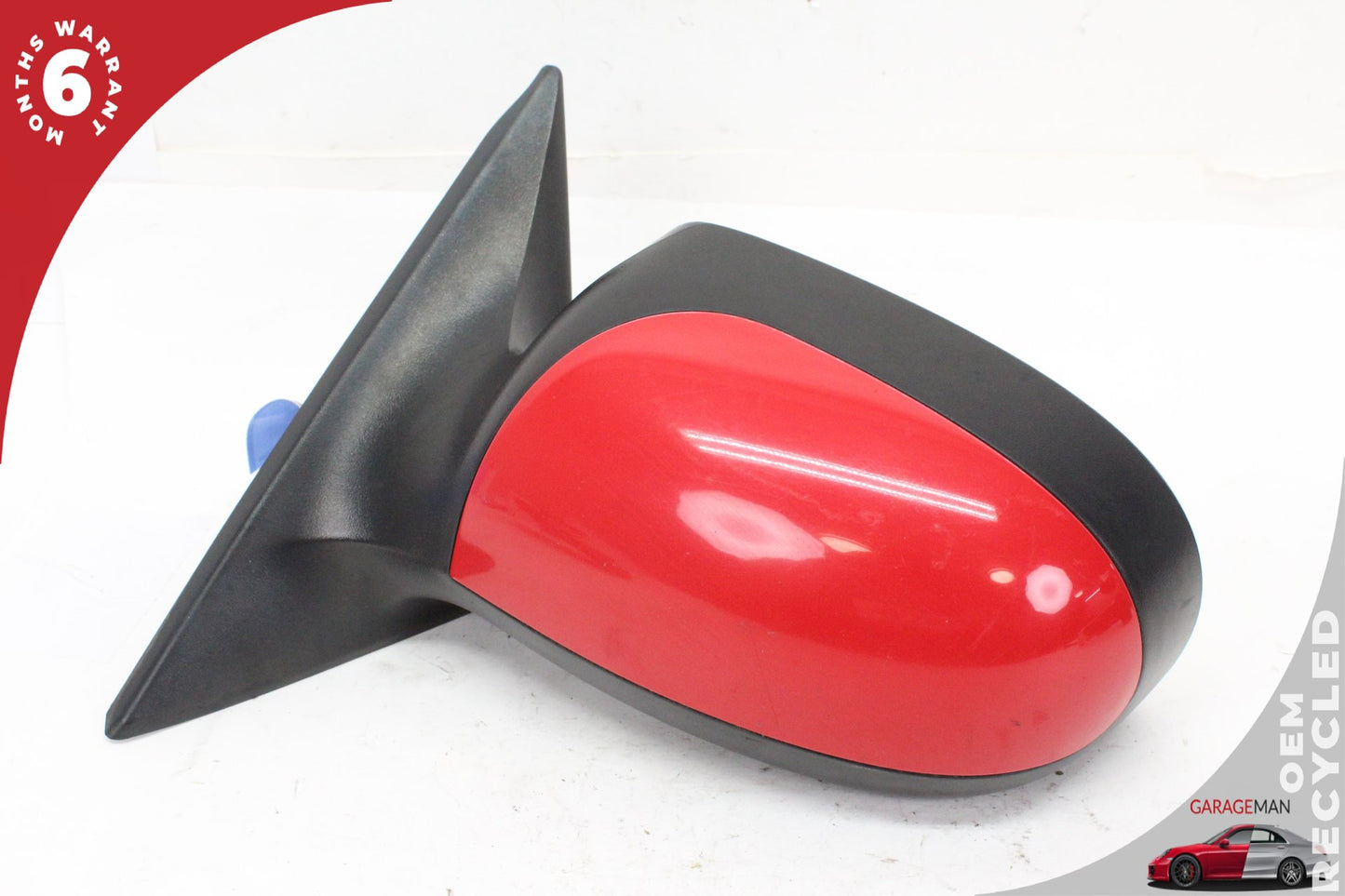 2002-2005 Ford Thunderbird Front Left Door Rear View Mirror Red 1W6Z17683BA OEM