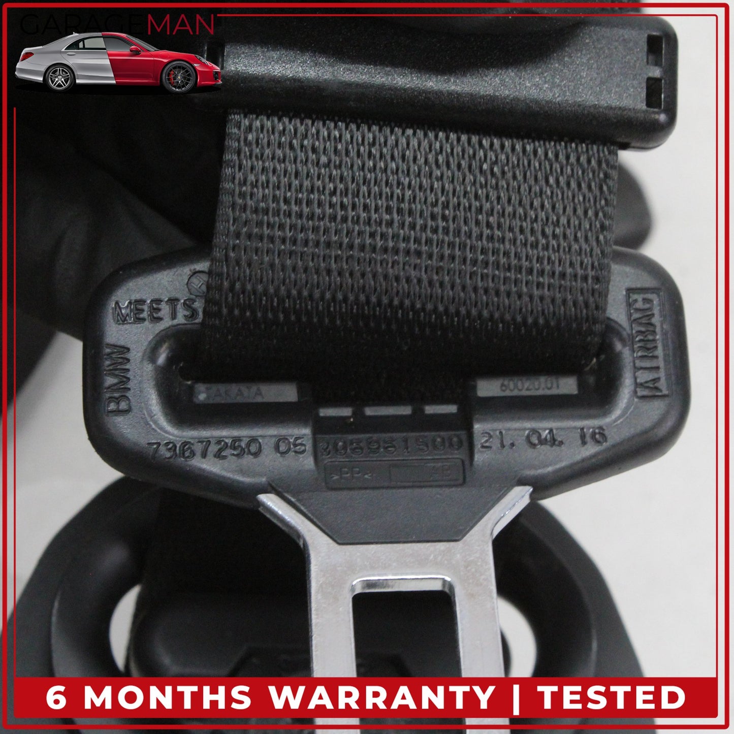 2011-2018 BMW X3 X4 F25 F26 Front Right Passenger Side Seat Belt Black OEM