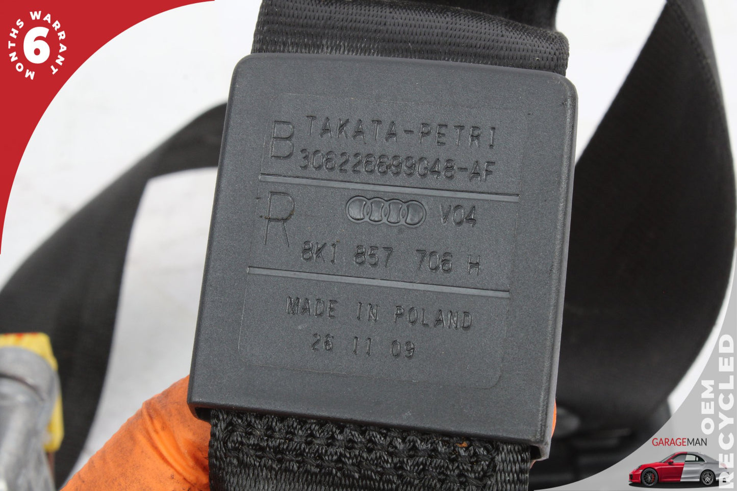 2009-2016 Audi A4 Sedan Seat Belt Retractor 8K1857706J OEM