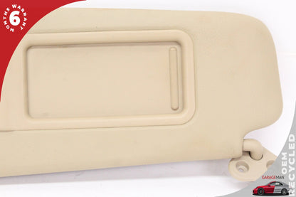 2013-2015 BMW X1 E84 SUV Front Left Driver Side Sun Visor Beige w/ Mirror OEM