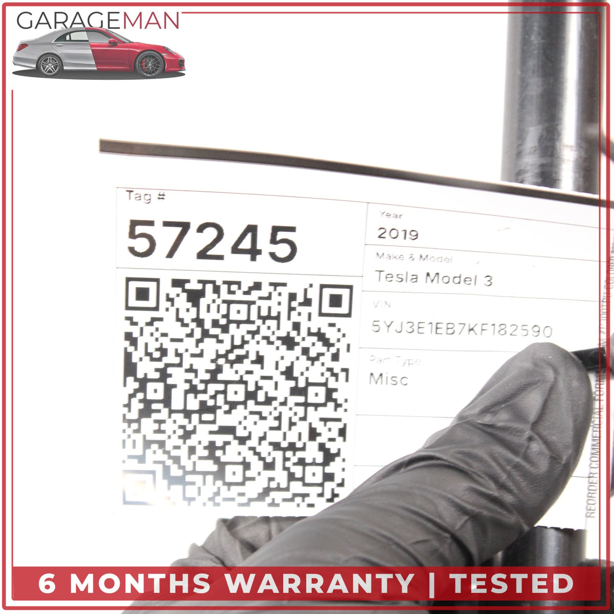 2017-2023 Tesla Model 3 AWD Battery Coolant Hose Line Pipe 1077593-00-C OEM