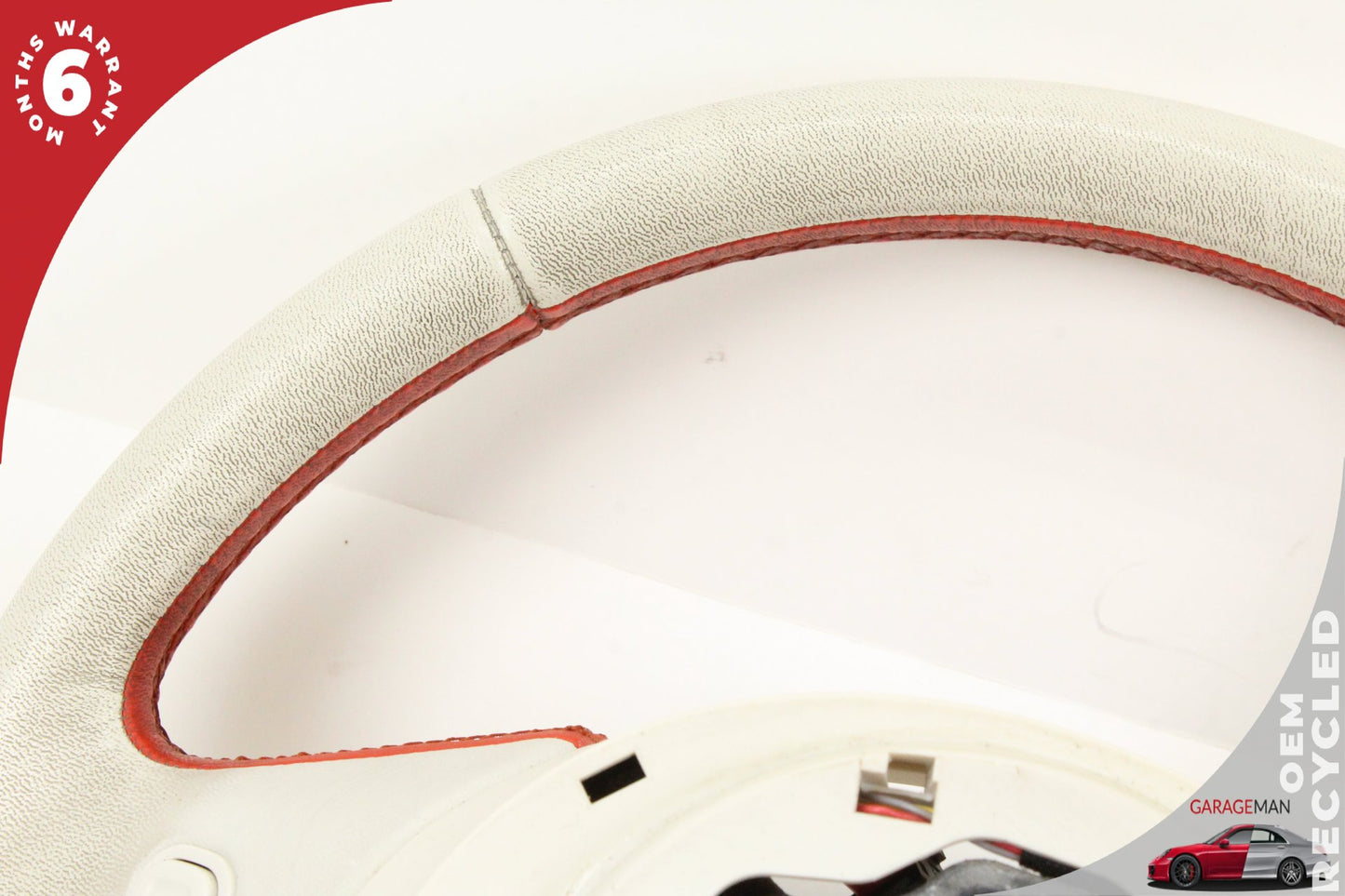 2013-2019 Fiat 500e Front Left Driver Side Steering Wheel White P1VN07LW9AD OEM