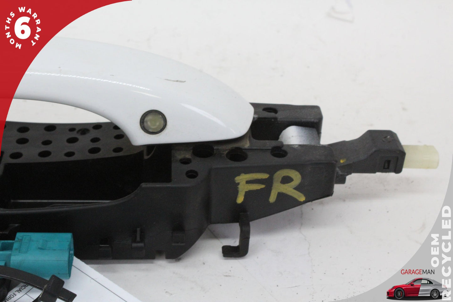 2012-2018 Audi A7 Right Passenger Side Exterior Door Handle White 4H0837886 OEM