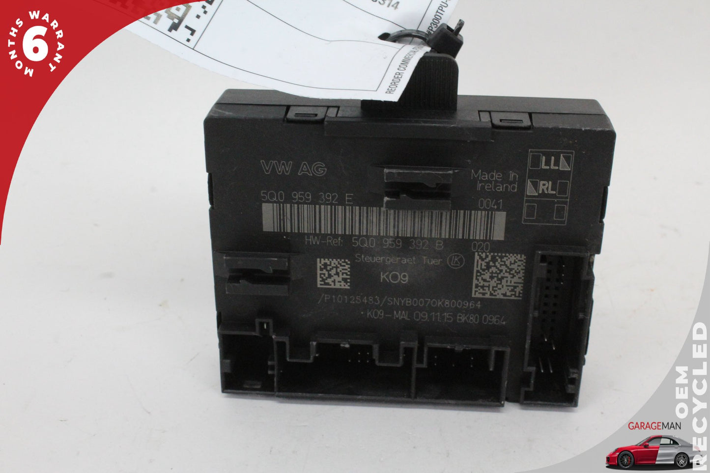 15-20 Audi A3 8V Sedan Front Right Window Control Module 5Q0959392E Genuine