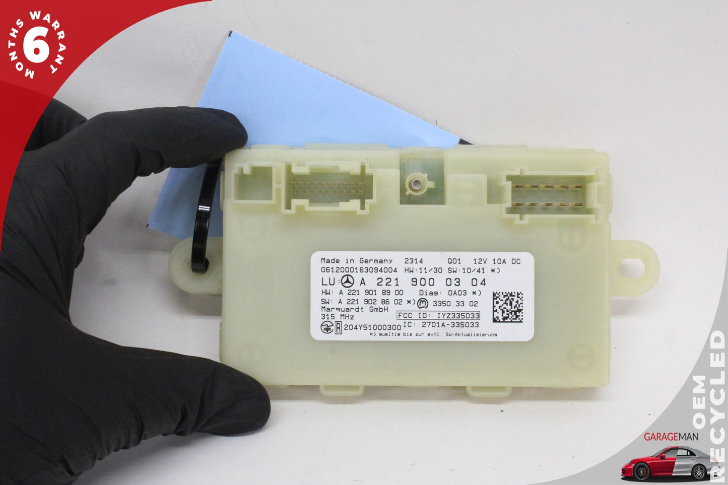 2010-2014 Mercedes W221 S550 Keyless Go Entry Control Module 2219000304 OEM
