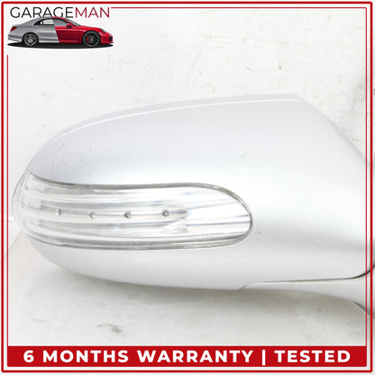 2004-2008 Mercedes R230 SL500 Right Door Rear View Mirror Silver Metallic OEM