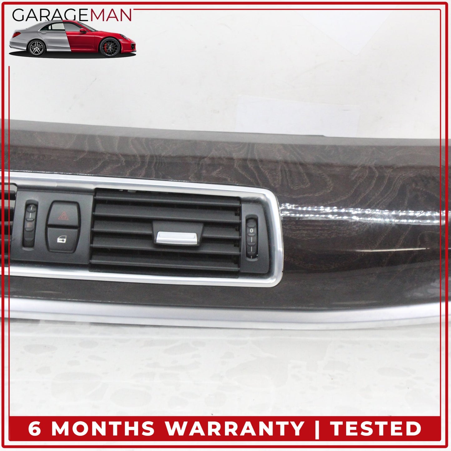 2010-2013 BMW 550i GT Front Dash Center AC Air Vent Grille Panel w/ Trim 9195654 OEM