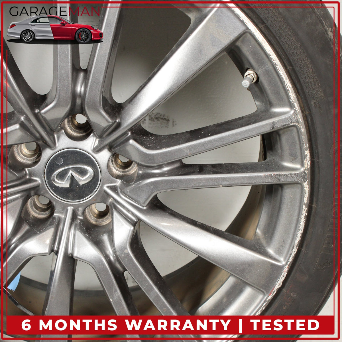 2014-2024 Infiniti Q50 V37 Front or Rear Wheel Rim w/ Tire 9Jx19 D0C004HK9C OEM