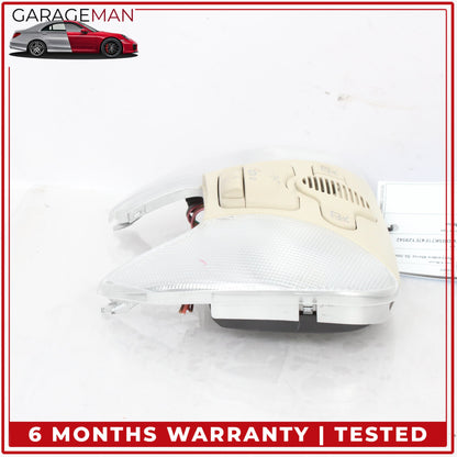 2005-2012 Mercedes R230 SL500 Front Upper Overhead Dome Light Lamp Beige OEM