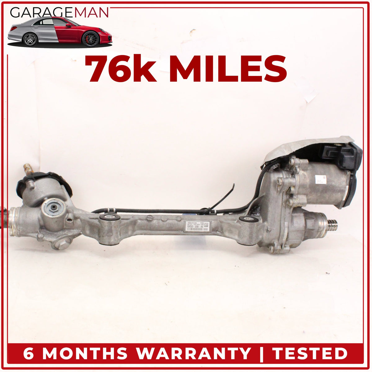 2016-2018 Jaguar F-Type X152 RWD Electric Steering Rack & Pinion EX533290AB OEM