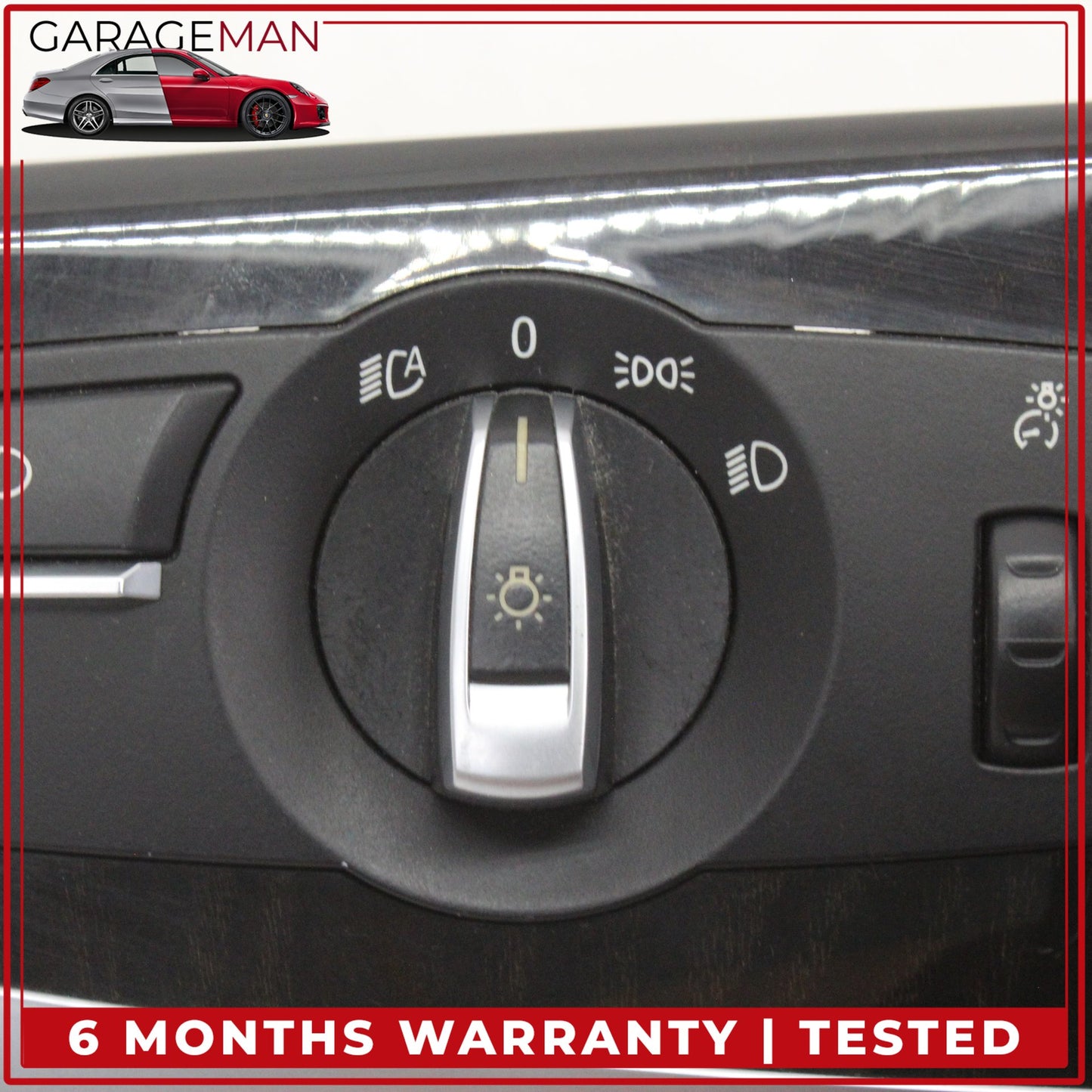 2011-2016 BMW 550i 528i Front Left Side Headlight Control Switch w/ Trim OEM
